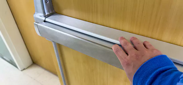 Installing a Push Bar on a Door Lewisville
